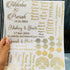Customized Metal Sticker Sheet